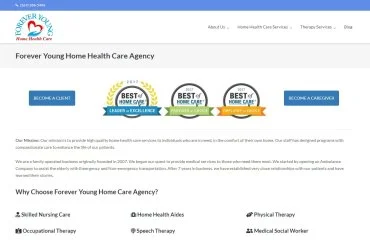 website for home health care agency