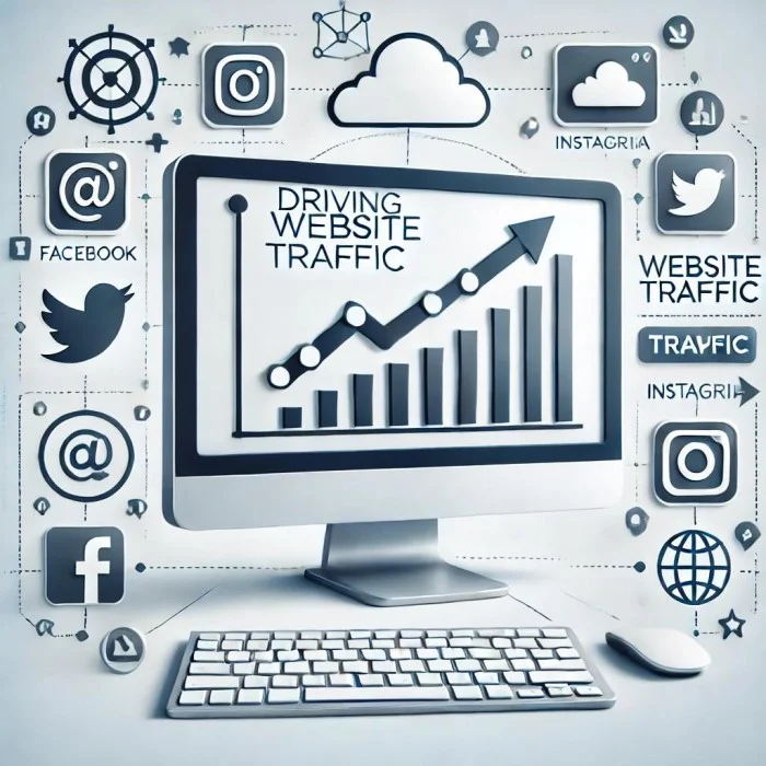 Driving website traffic and conversions with social media marketing